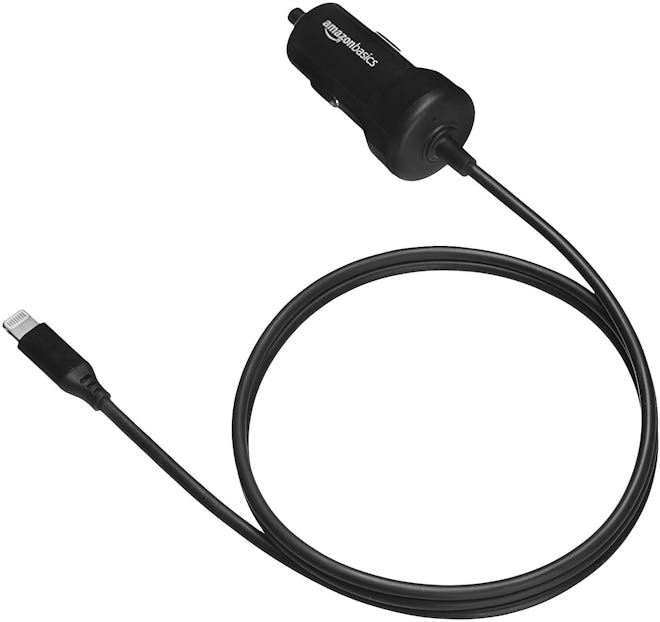 AmazonBasics Straight Cable Lightning Car Charger — 58% Off