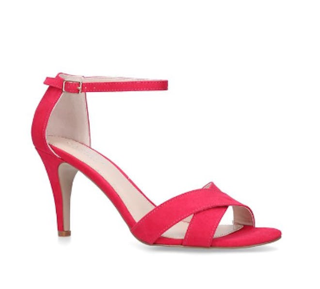 Pink Stiletto Heeled Sandals