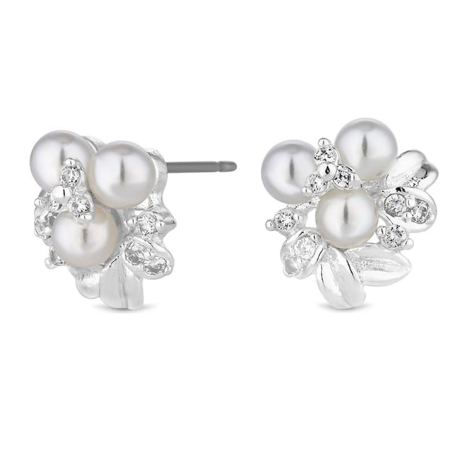 Jon Richard Pearl Cluster Stud Earrings