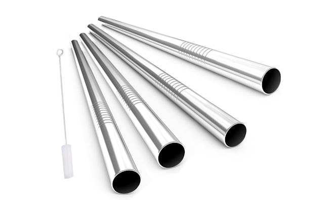 Alink Extra-Wide Stainless Steel Drinking Straws