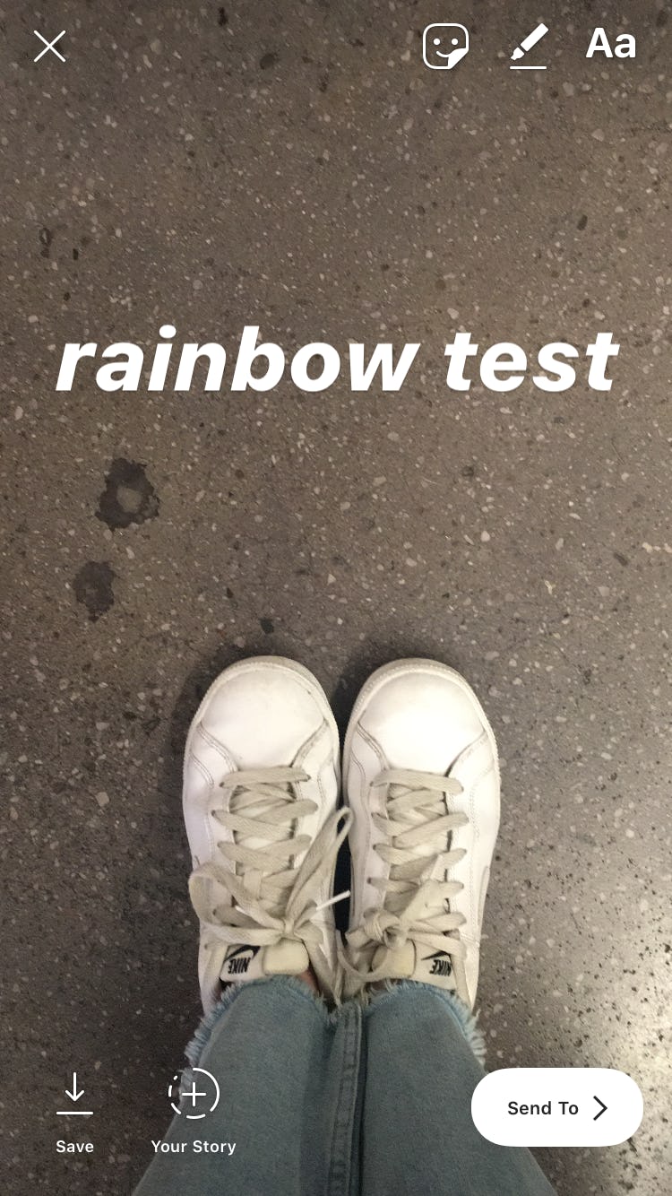 How To Write In Rainbow Text On Instagram Stories Live Your Most