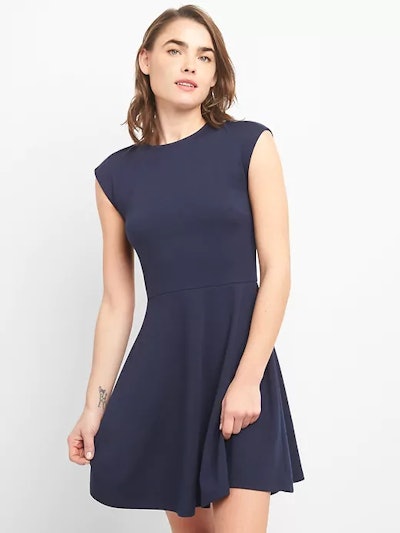 Bunny-Tie Fit and Flare Dress