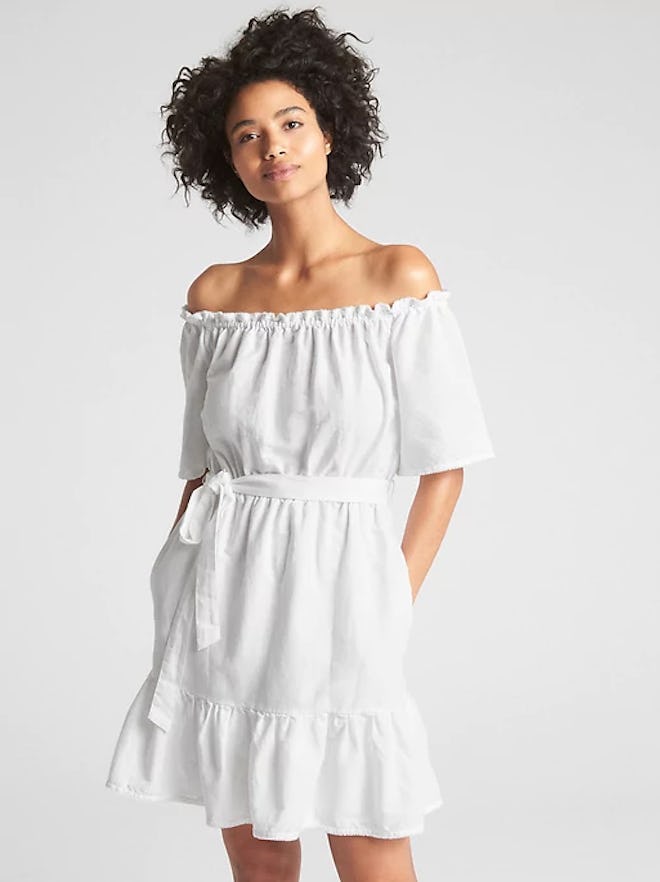 Off-Shoulder Tiered Ruffle Dress
