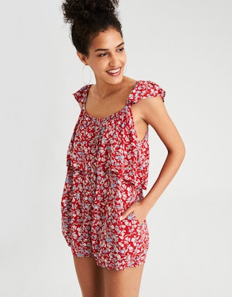 AE RUFFLE OVERLAY ROMPER 