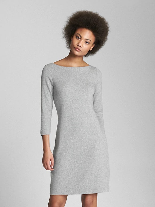 Modern Boatneck T-Shirt Dress 