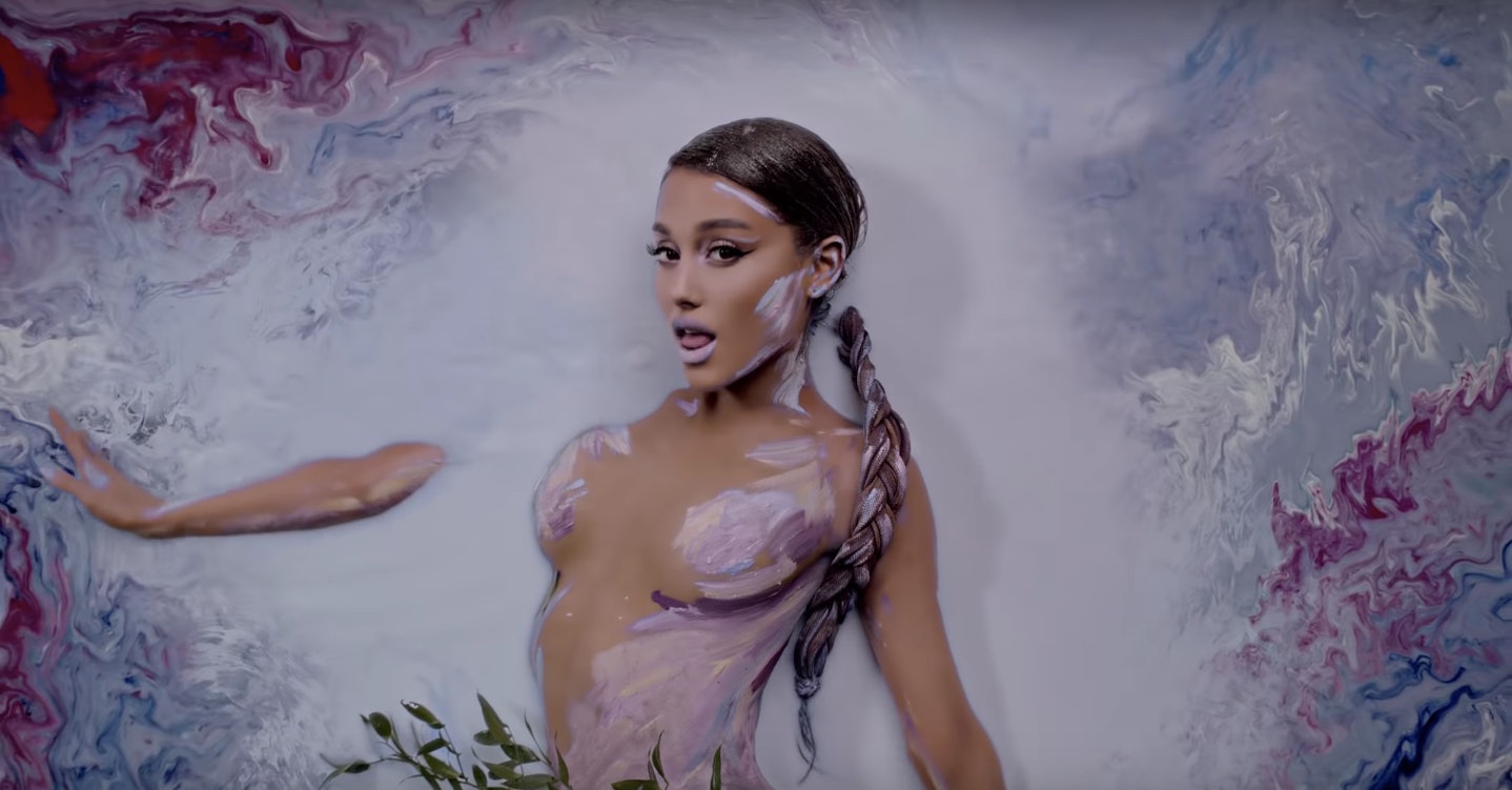 The Body Paint In Ariana Grandes God Is A Woman Video Was.