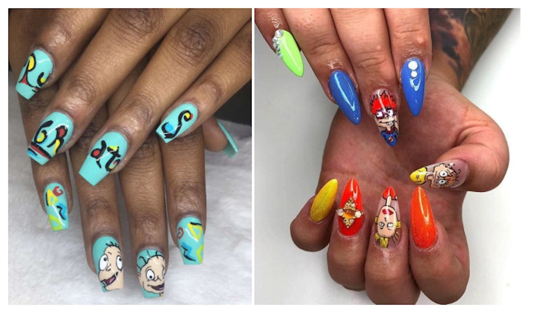 6. Cartoon character nail designs from the 90s - wide 4
