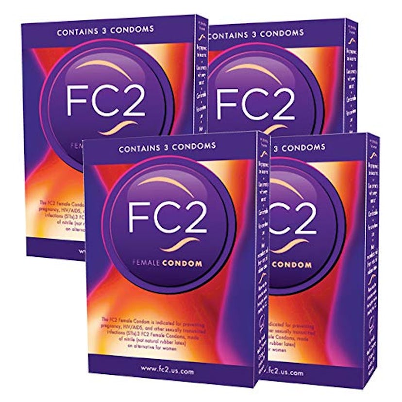 Four packages of the FC2 nitrile condoms