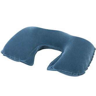 Pool Central 18" Gray Inflatable Travel Comfort Air Neck Pillow