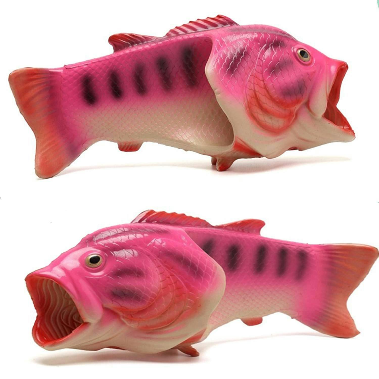 bass fish slippers