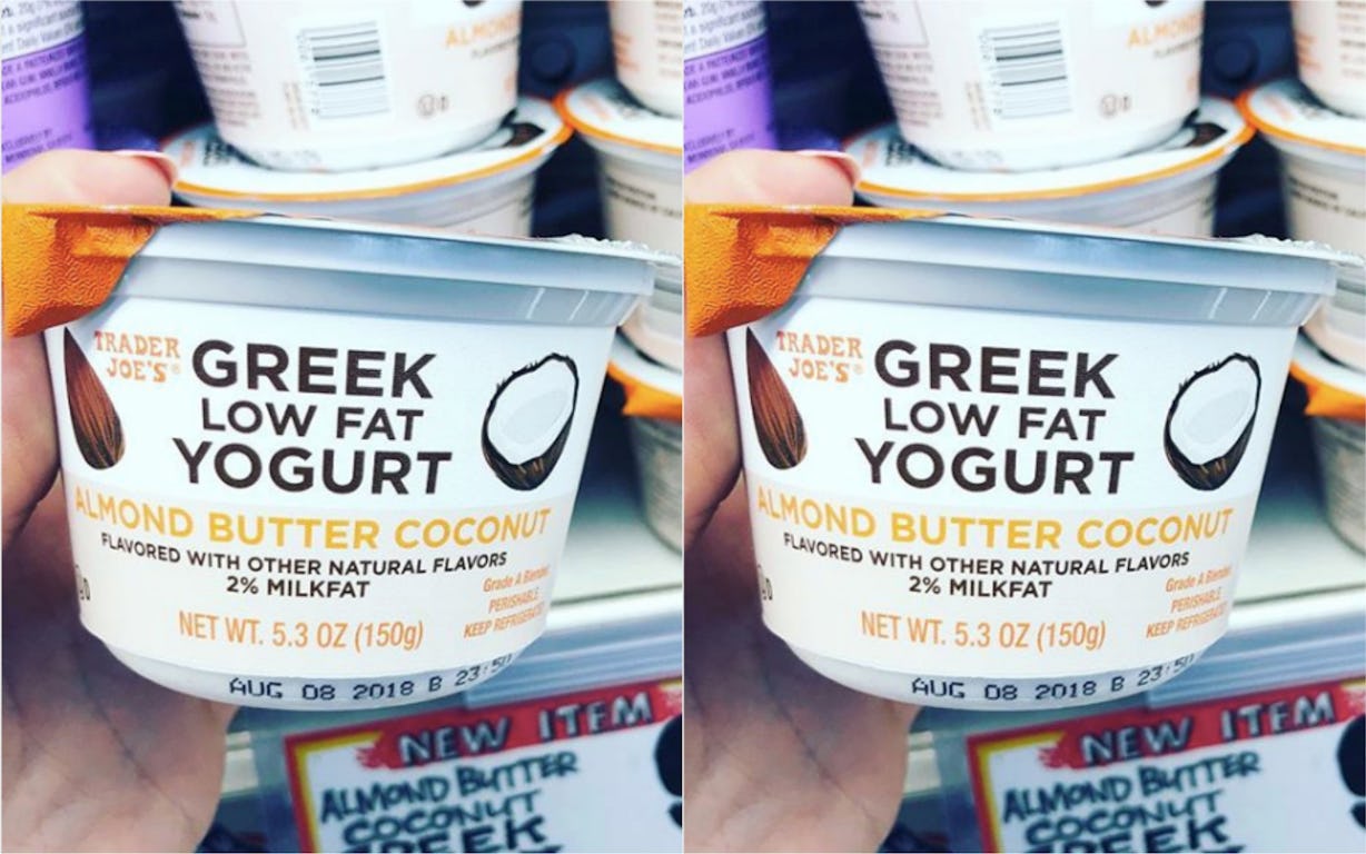 Trader Joe's Almond Butter Coconut Greek Yogurt Is Earning All Of The ...