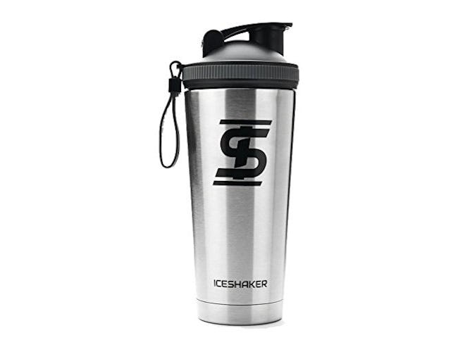Ice Shaker Insulated Water Bottle