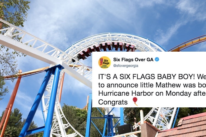 This Mom Gave Birth At Six Flags So The Park Celebrated With A