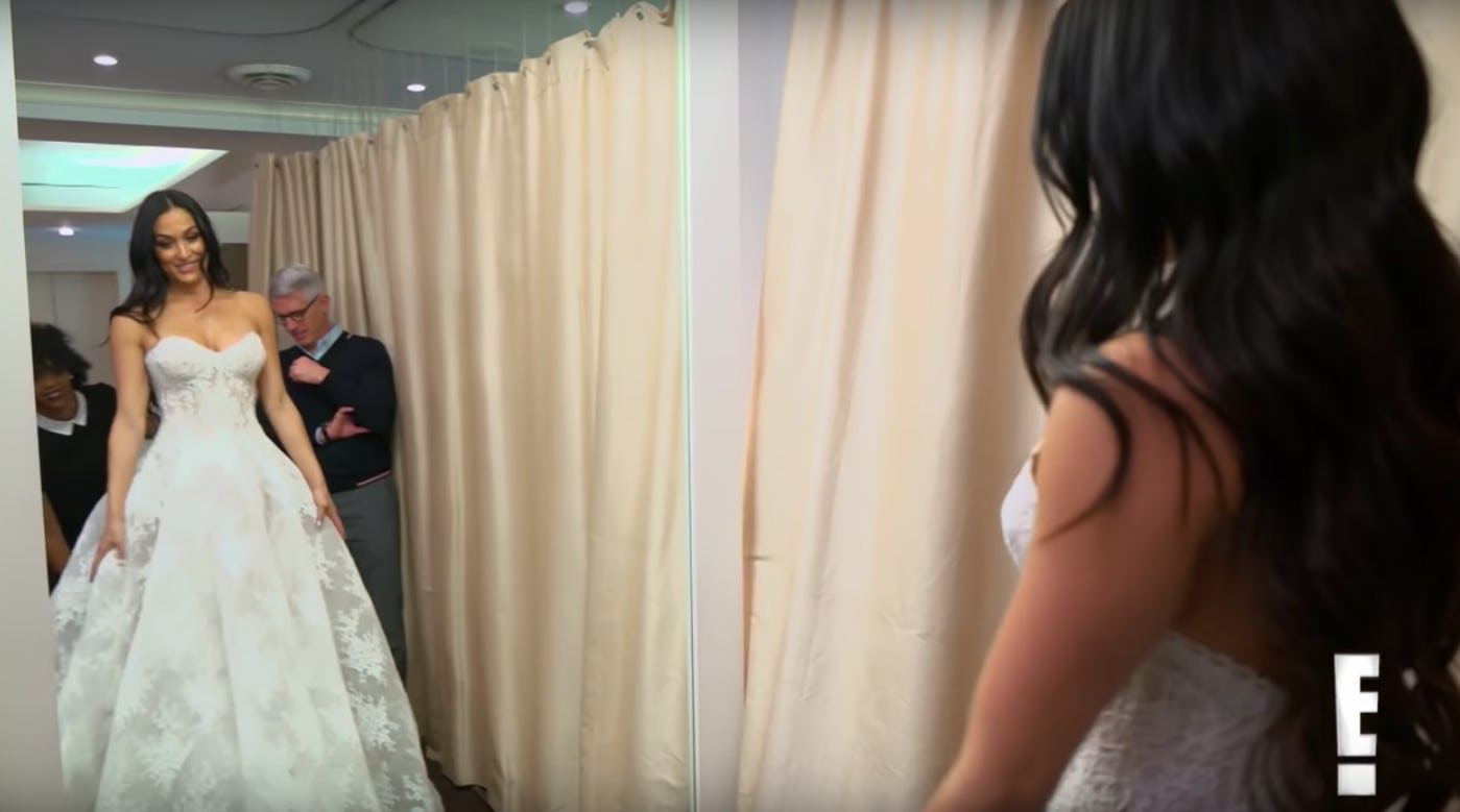 This Video Of Nikki Bella Picking Her Wedding Dress Is Bittersweet