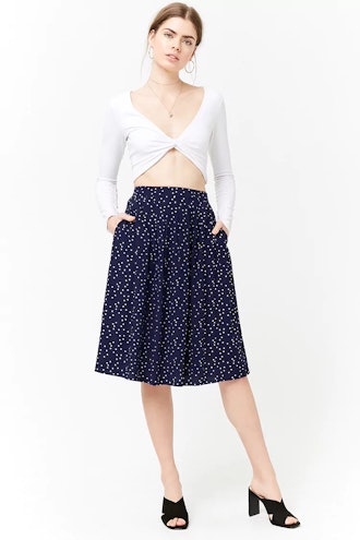 Polka Dot A-Line Skirt