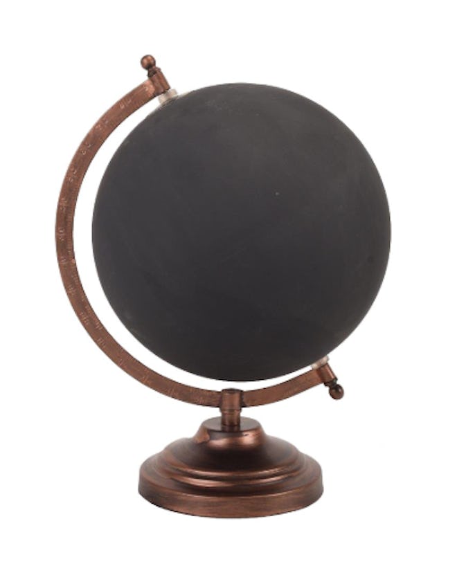 Bronze Chalkboard Globe