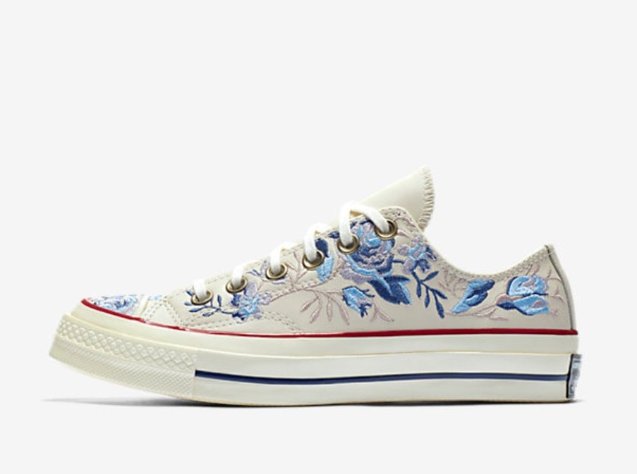 embroidered flower converse