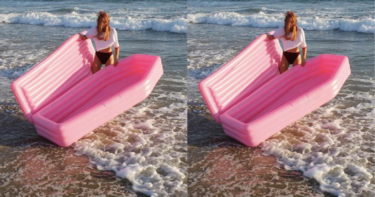 Coffin Inflatable Raft A Millennial Pink Coffin Float Exists, So Now You Can Ponder Your ...