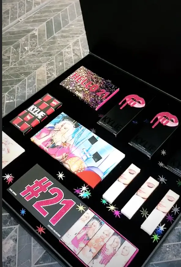 Swatches Of Kylie Cosmetics' 21st Birthday Collection Will Leave