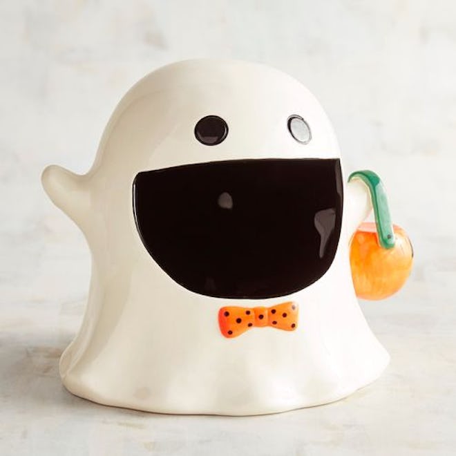 Big Mouth Ghost Halloween Candy Jar