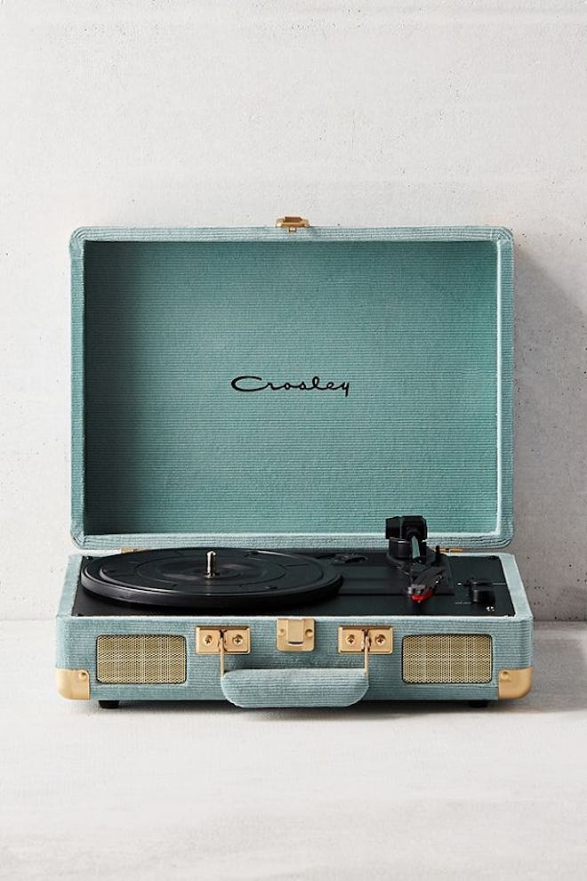 Crosley UO Exclusive Corduroy Cruiser Bluetooth Record Player, Slate