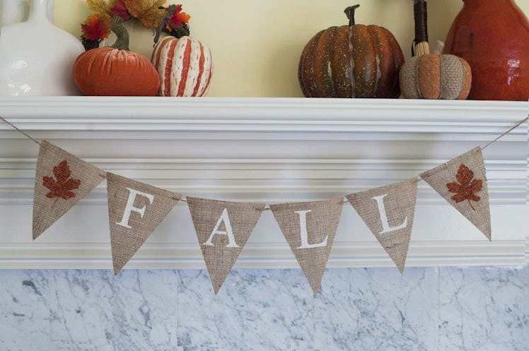 Fall Burlap Banner