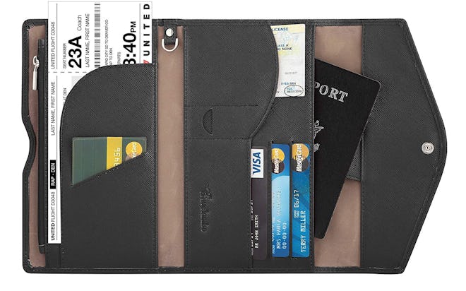 Travelambo RFID-Blocking Passport Holder Wallet 