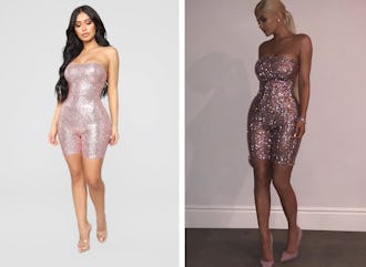 Kylie jenner sequin romper best sale