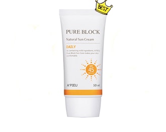 A'Pieu Pure Block Natural Sun Cream SPF 45