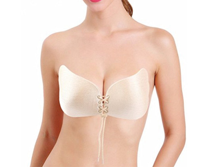 The 12 Best Strapless Bras For Small S A Self Adhesive Strapless Bra With Drawstring Closure