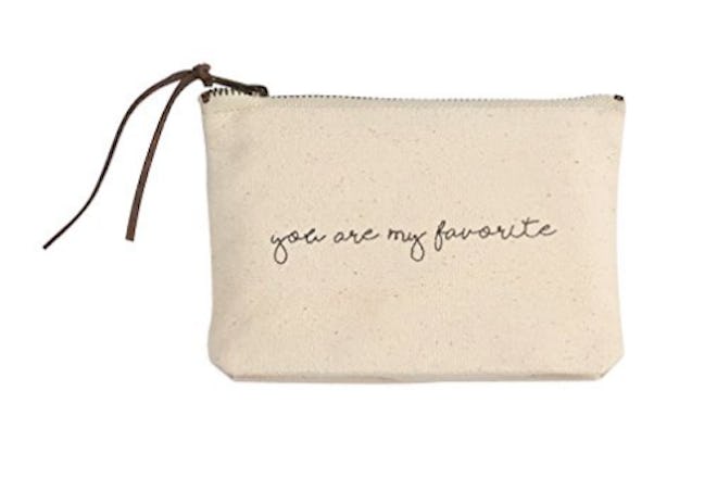 Mud Pie Canvas Cosmetic Pouch