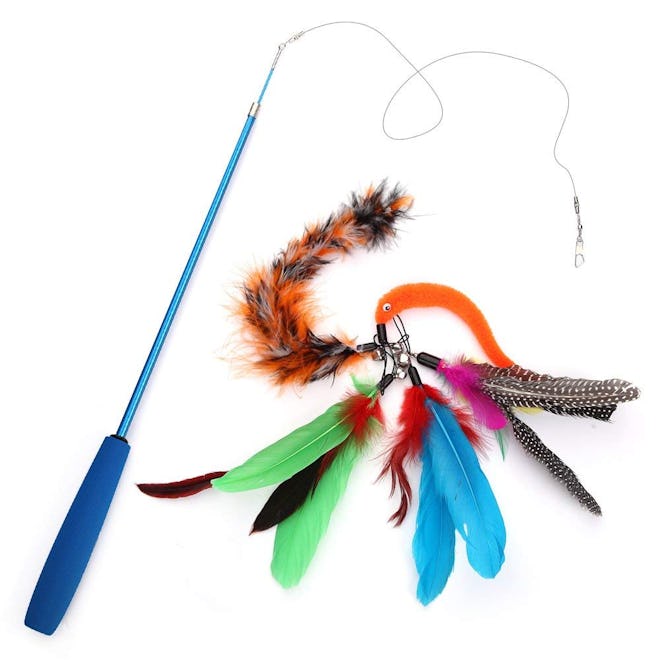 Becory Feather Teaser Cat Toy