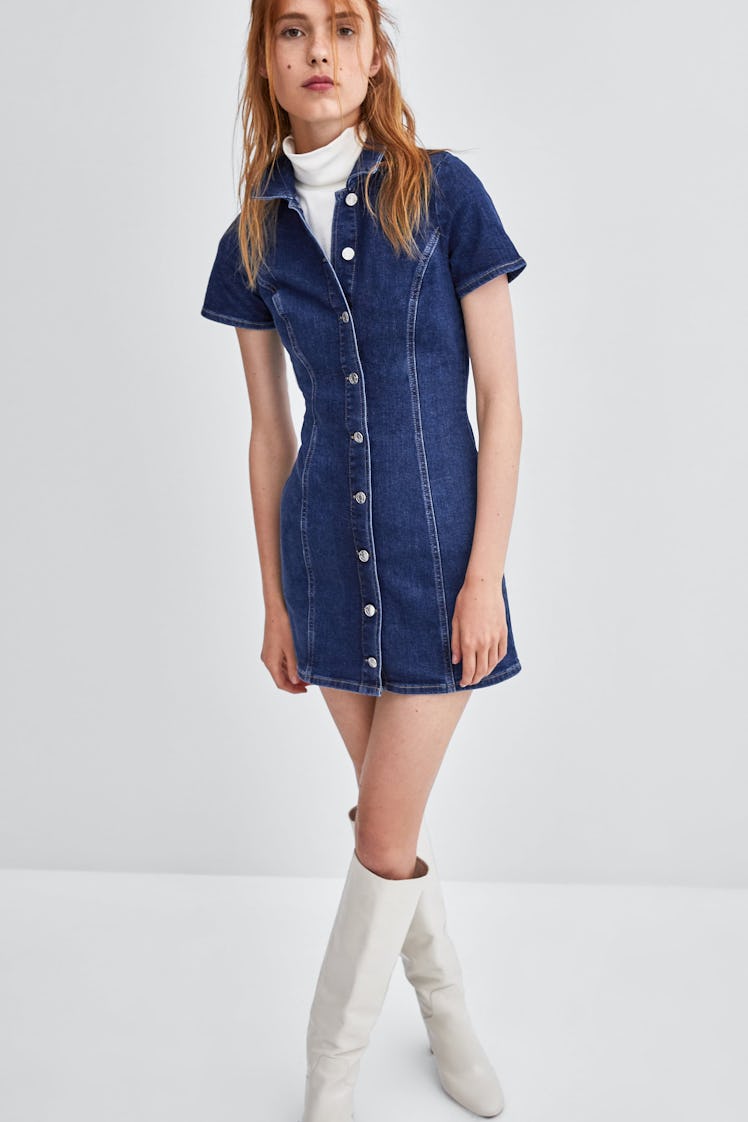 Mini Denim Dress