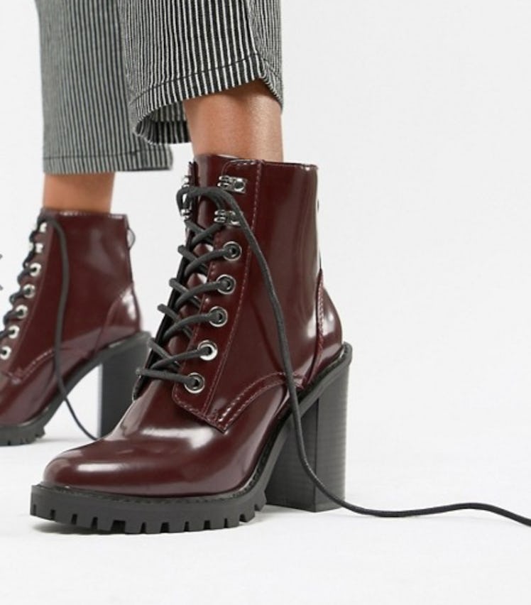 ASOS DESIGN Elm Chunky Lace Up Boots