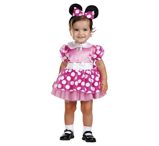 Girls' Minnie Mouse Costume Pink 12-18 Months