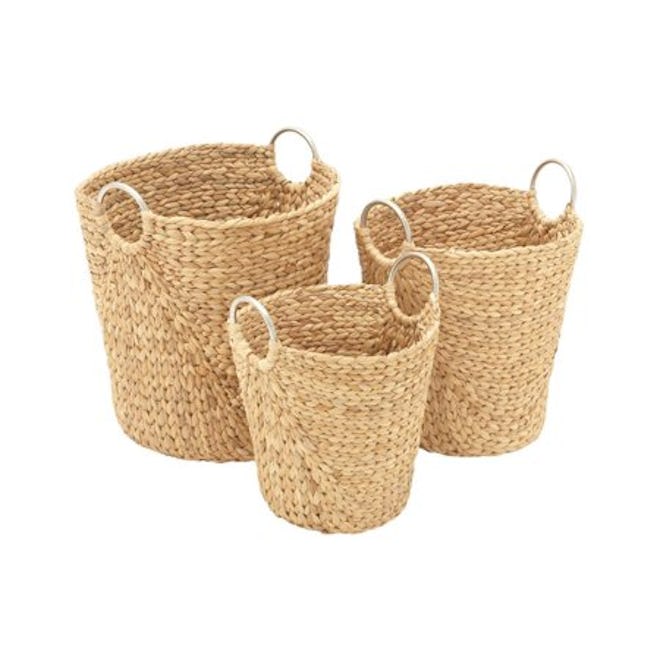 Attractive Set Of Three Seagrass Baskets