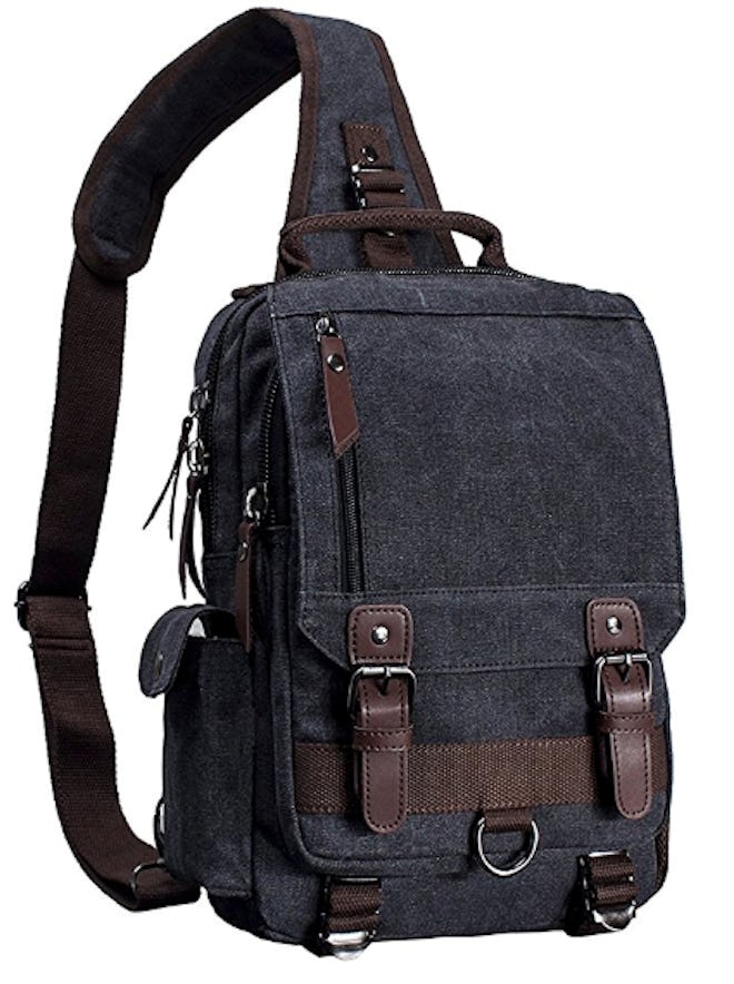 Mygreen Canvas Crossbody Sling Backpack 