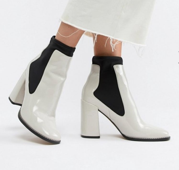 ASOS DESIGN East Side Patent Ankle Boots