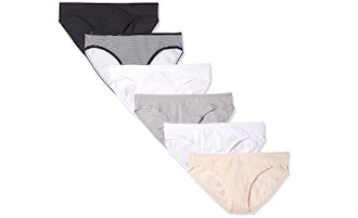 Amazon Essentials Women's Cotton Stretch Bikini Panty (6-Pack)