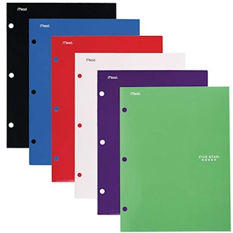 Five Star 4 Pocket Folders, 6 Pack