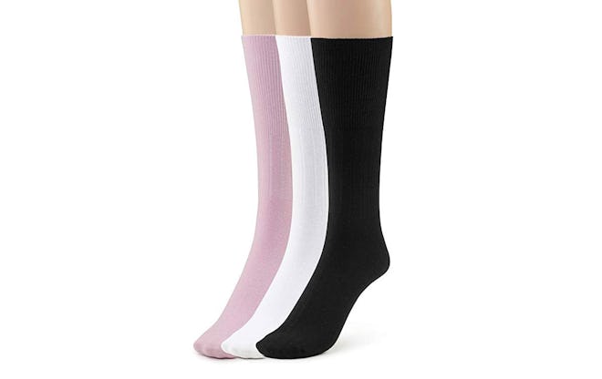 Silky Toes Women's Diabetic Cotton Dress Socks