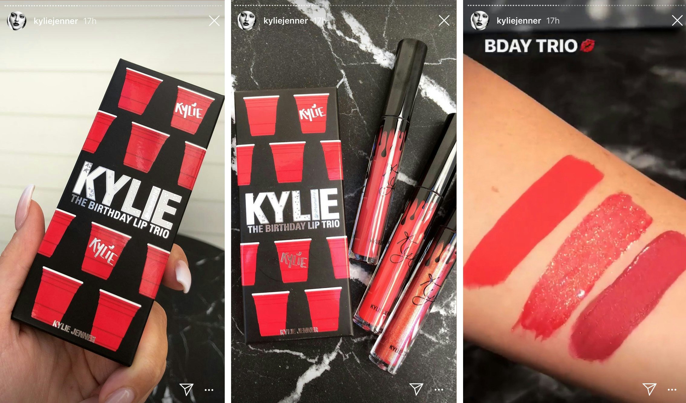 Kylie's Favorites Lip Kit Trio