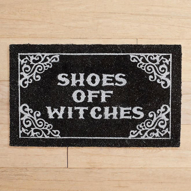 Shoes Off Witches Halloween Doormat