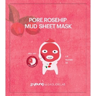 JJ Young by Caolion Lab Pore Rosehip Mud Face Sheet Mask