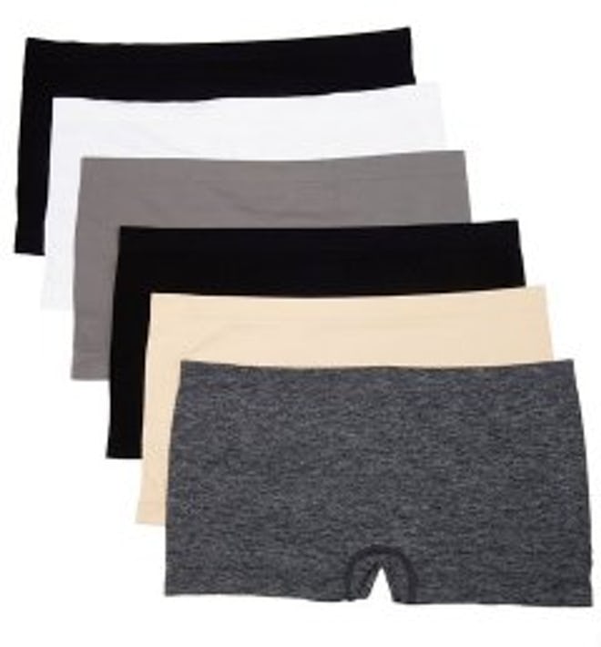 Caramel Hipster Boy Short Panties (6-Pack)