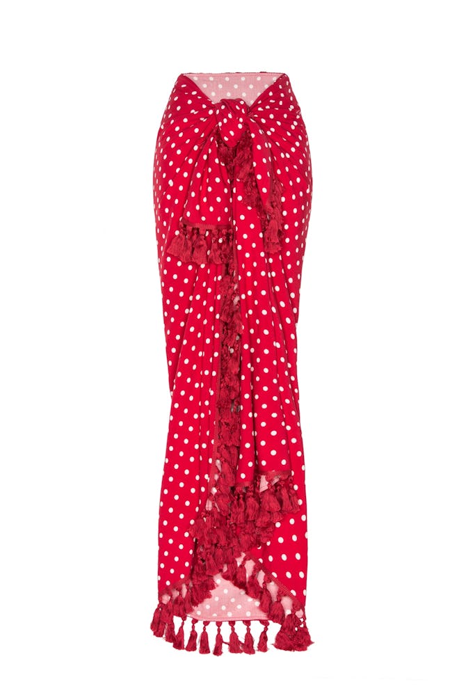 Tularosa Delilah Pareo in Red Polka Dot