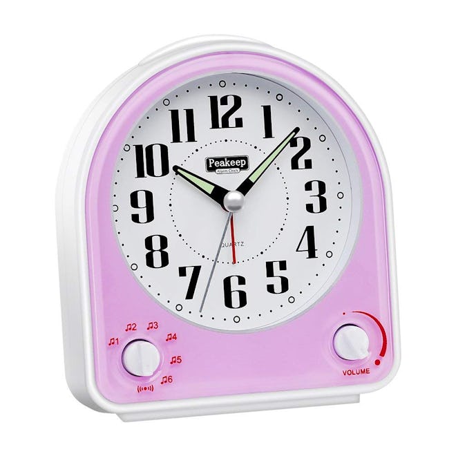 Peakeep Non-Ticking Silent Alarm Clock 