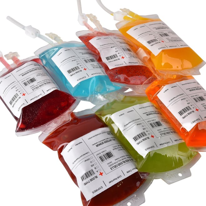 Amazlab Halloween Party Blood Bag Drink Containers (Pack of 10)