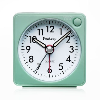 Peakeep Ultra Small Battery Travel Alarm Clock 