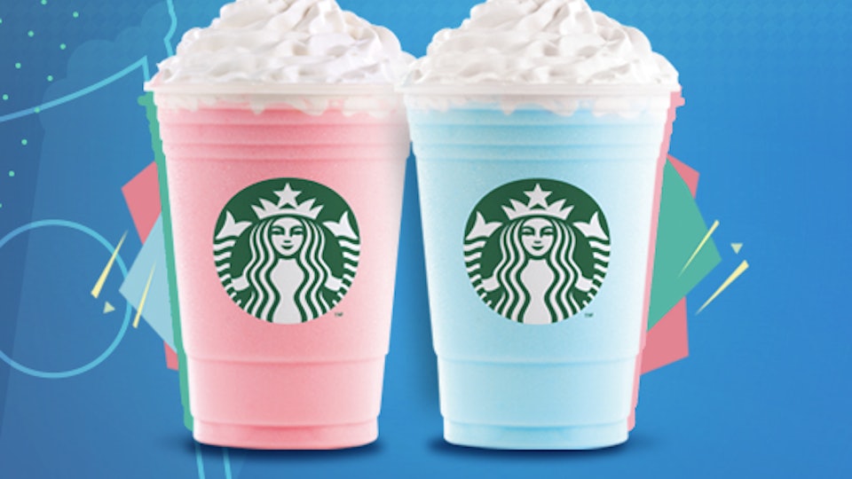 Starbucks Cotton Candy & Bubblegum Frappuccinos Are Now A Thing, So Get